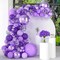 Purple Balloon Garland Kit, 129PCS Purple Balloons Different Size 18" 12" 10" 5", Metallic Purple Balloon Purple Confetti Balloon Arch for Purple Theme Party Decoration, Birthday Wedding Baby